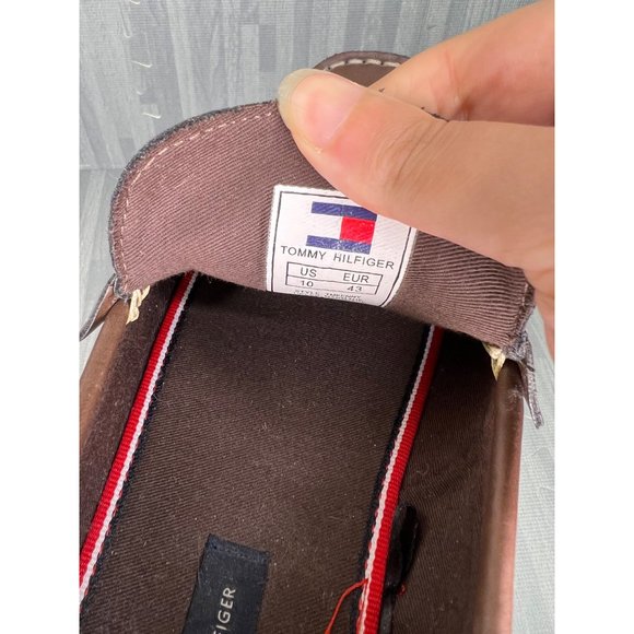 Tommy Hilfiger Leather Loafers Mens Brown Size 10/43 main image 5